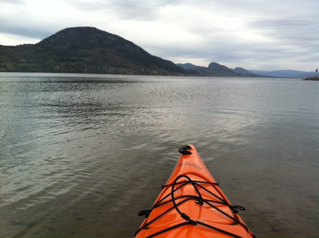 sea kayak on Lake Okanagan