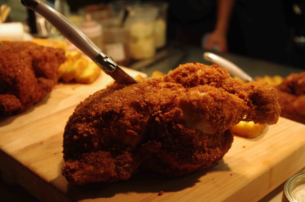 sous-vide fried chicken