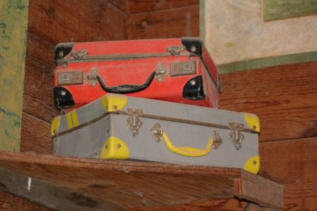 retro suitcases