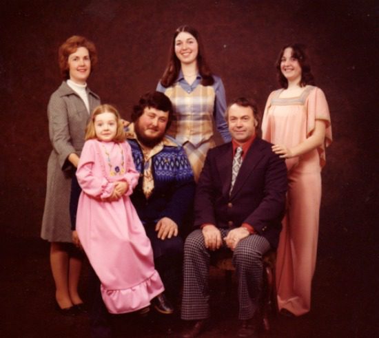 1970s professional family photograph