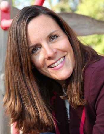 Woman smiling with brown hair