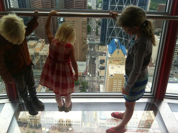 calgary tower with kids