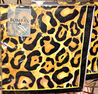 cheetah napkins