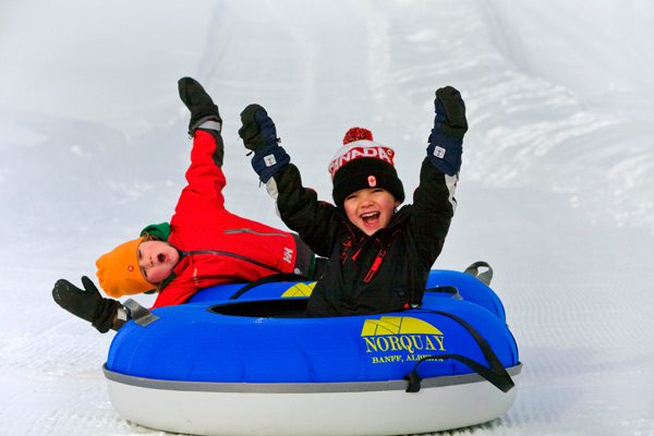 winter tubing