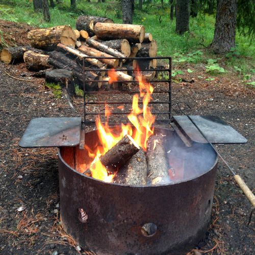 campground campfire pit