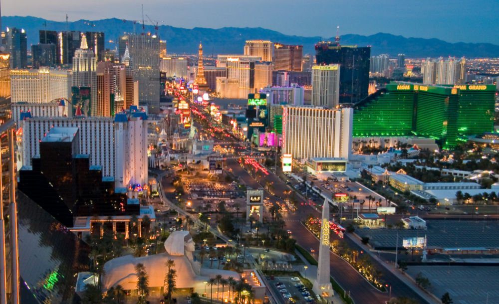 Las Vegas strip twilight