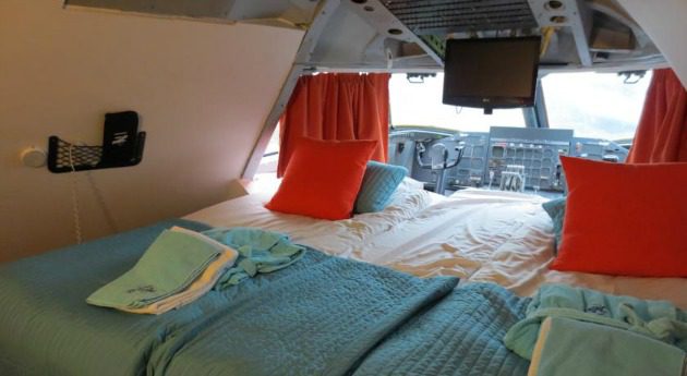 hotel inside airplane