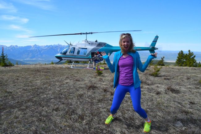 Forget heli-hiking! Heli-yoga is the latest way to get grounded.
