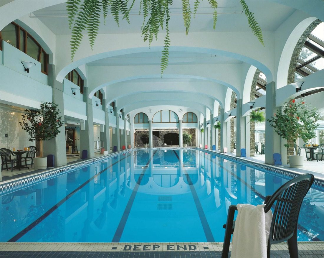 european inspired pool Banff Springs