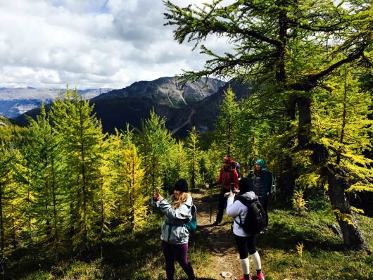 taking selfies in nature