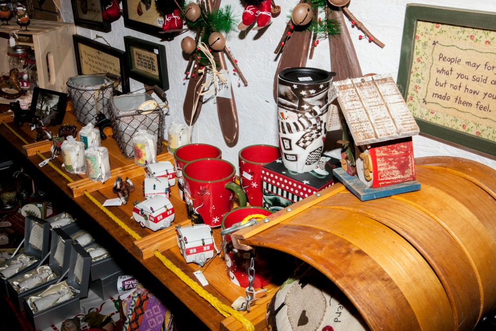 Christmas shop interior