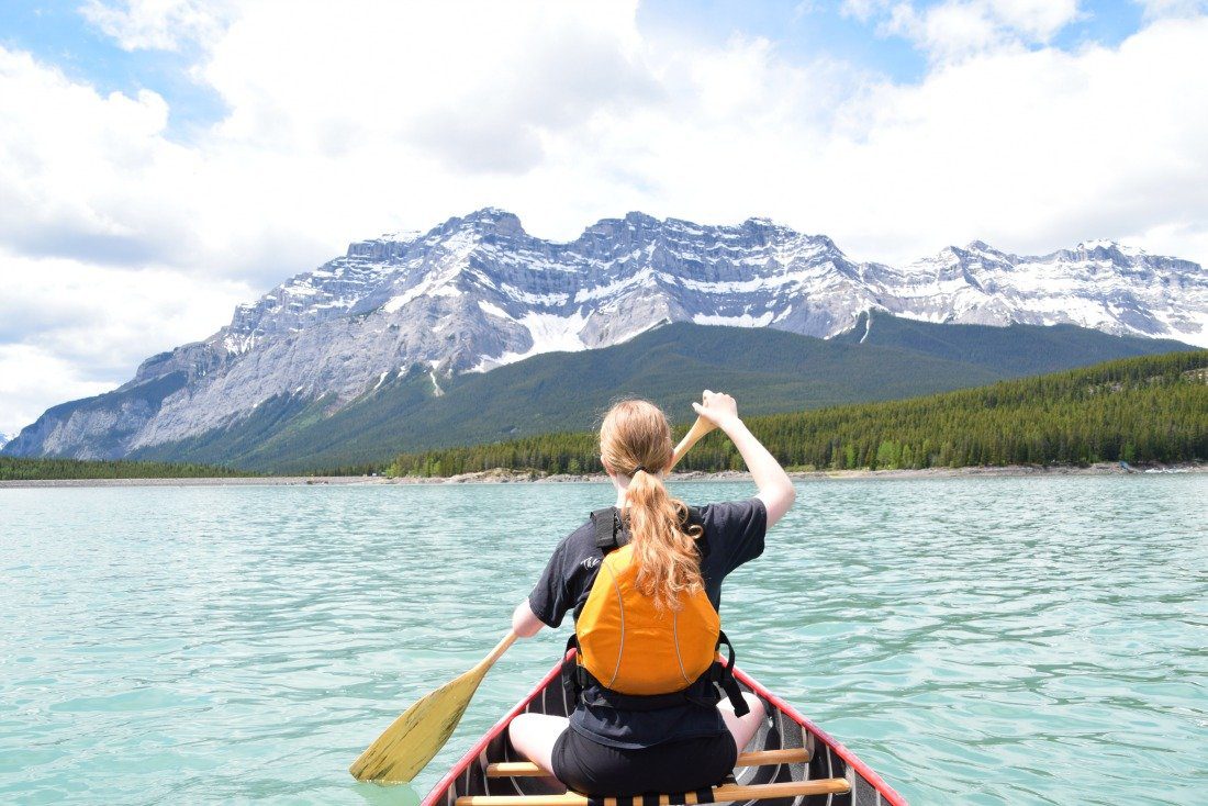 Banff canoeing