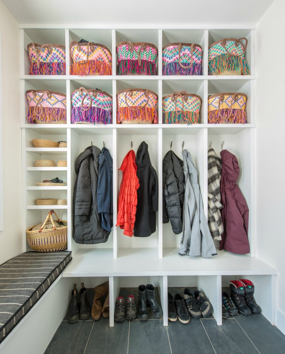 modern mudroom 