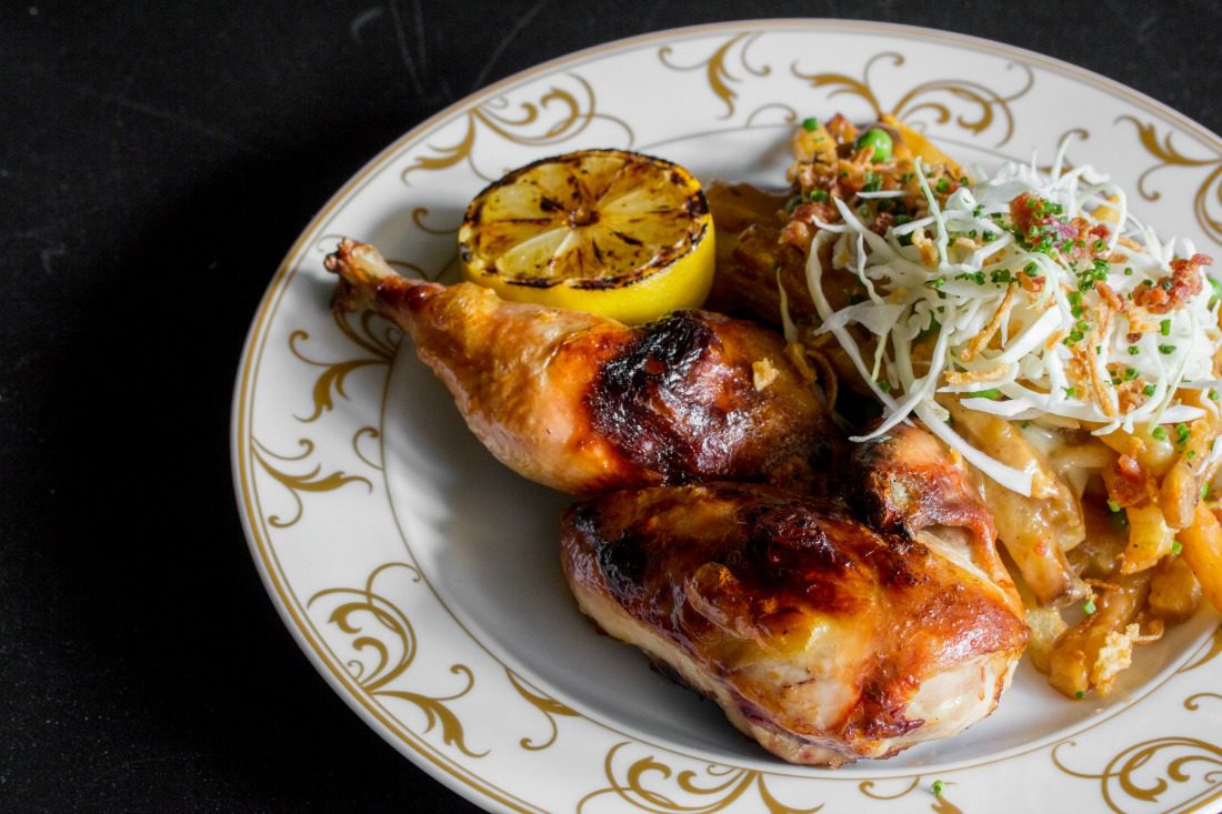 roast chicken dinner