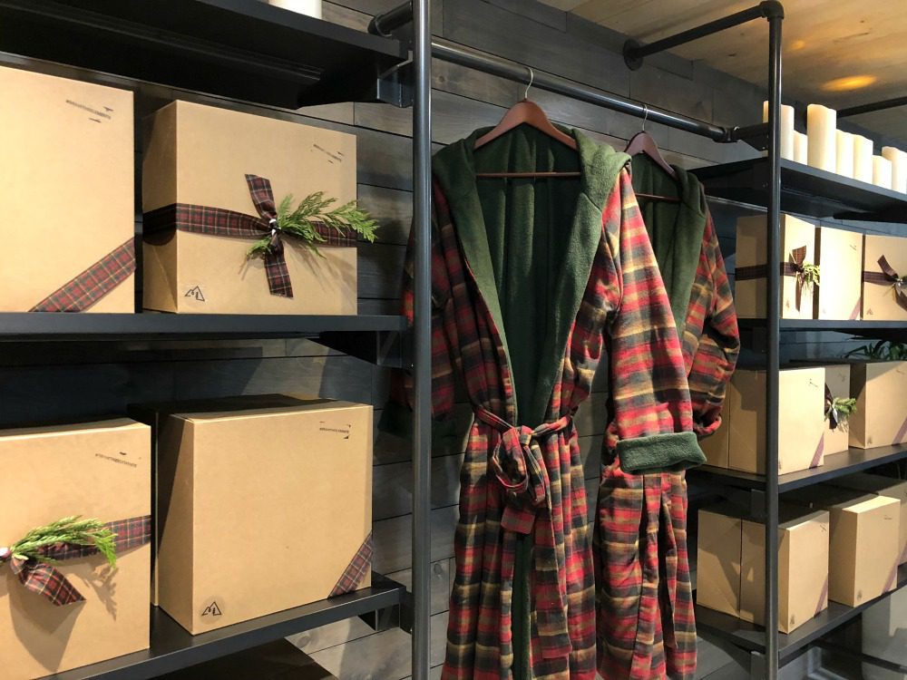 fleece lined bathrobe