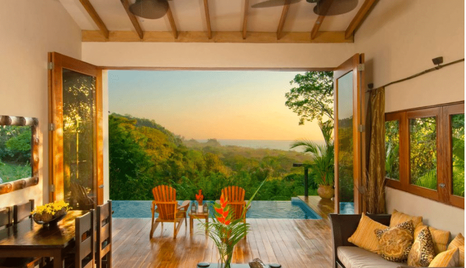 private pool island view