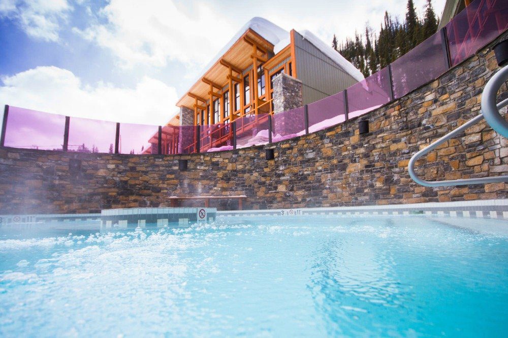 ski resort hot tub