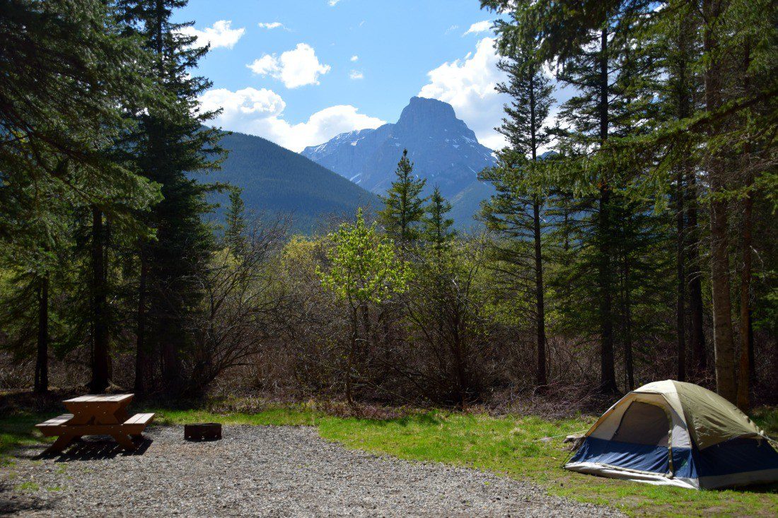 Three Sisters Camping Canmore