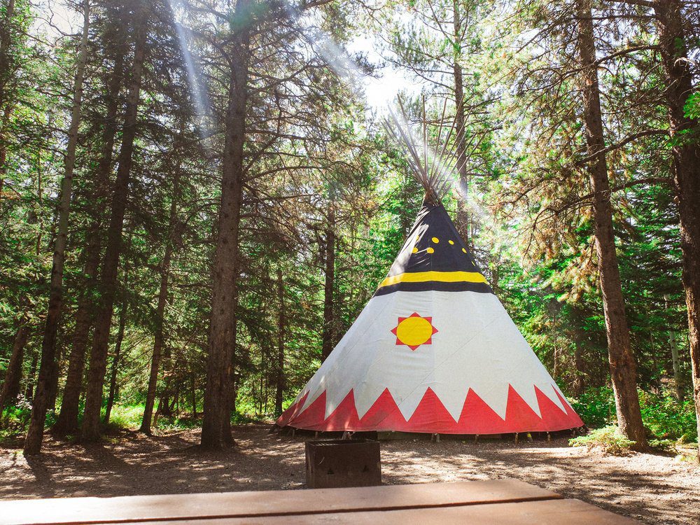 where to go tipi camping canada