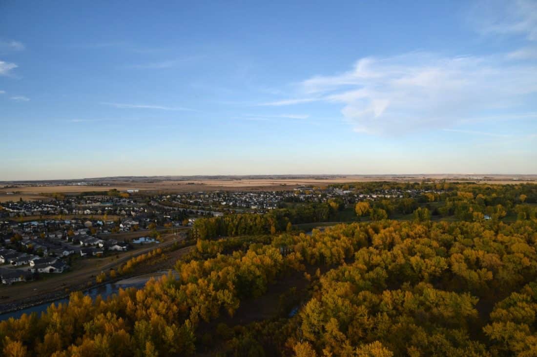 High River, Alberta aerial