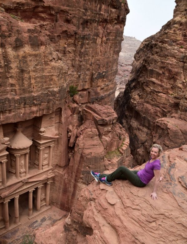 Petra treasury from above