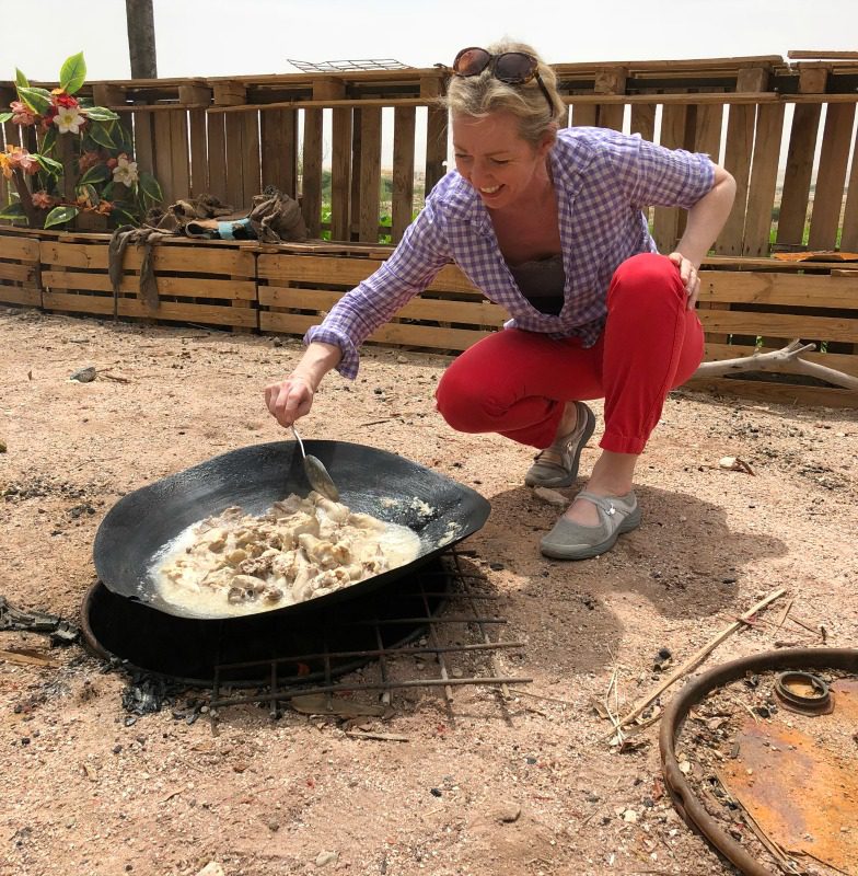 cooking overtop charcoal