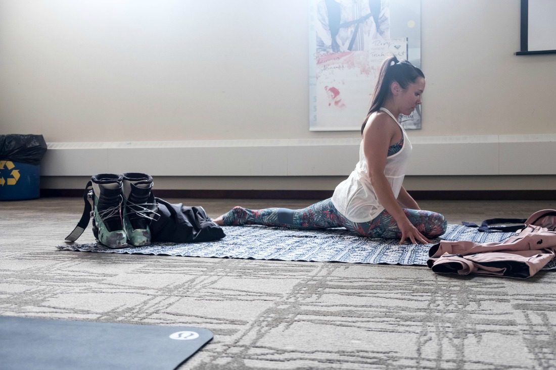 yoga class in Banff