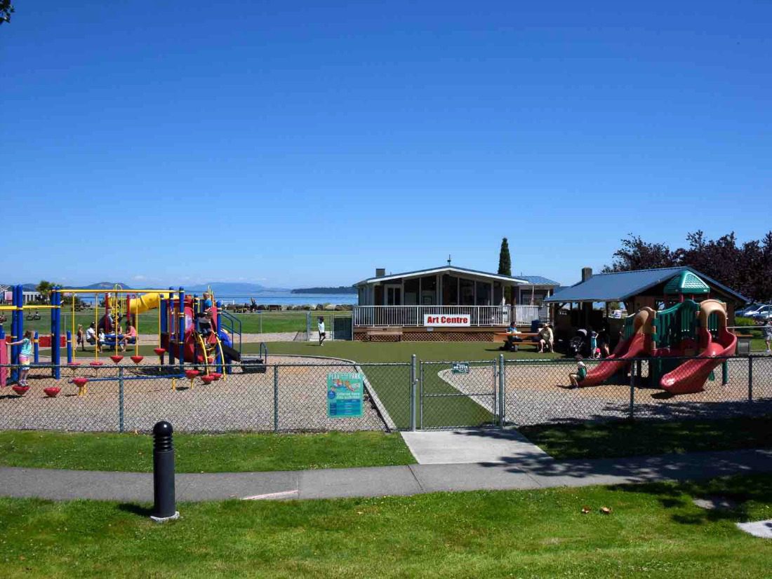 playground near the ocean
