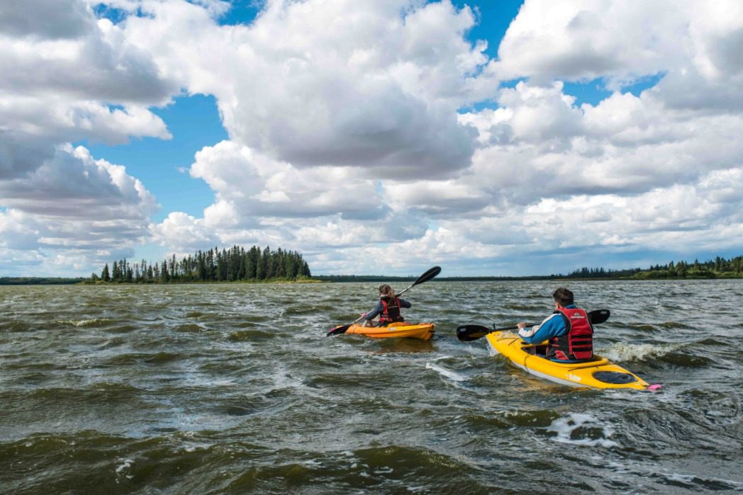 kayaking Elk Island National Park