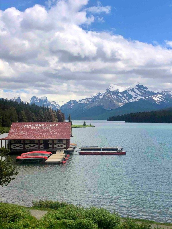 Maligne Lake boat house