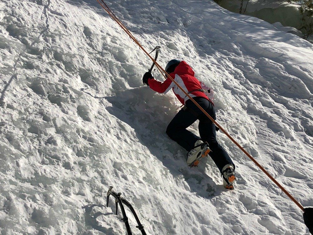 ice climbing Mt. Tremblant