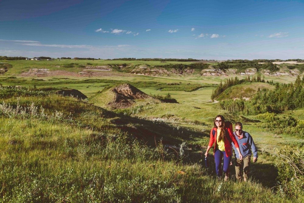 hiking canadian badlands