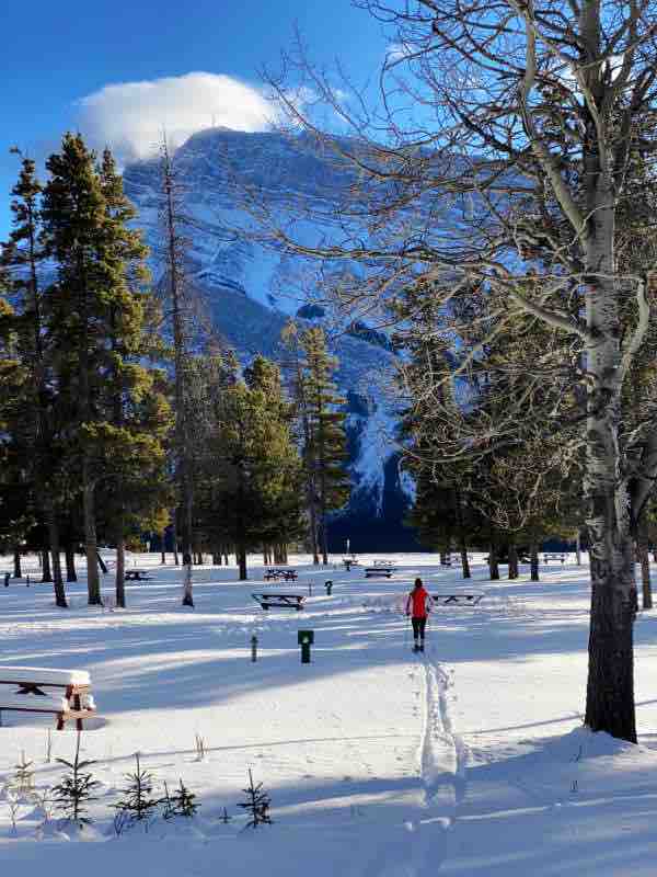 cross country skiing tunnel mountain