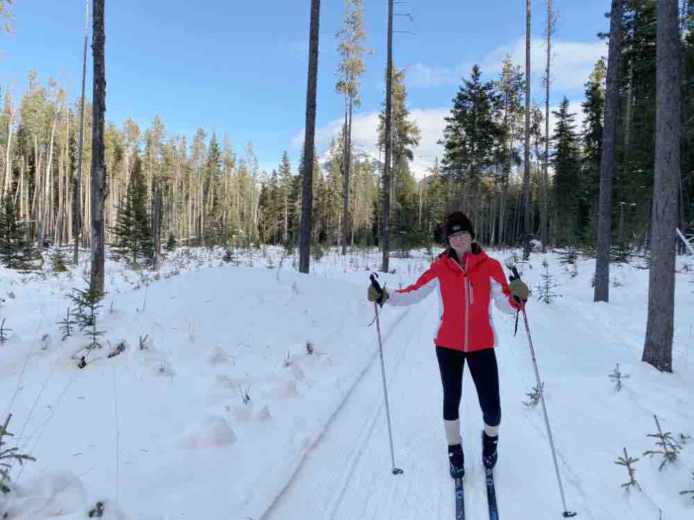 skiing at tunnel mountain banff