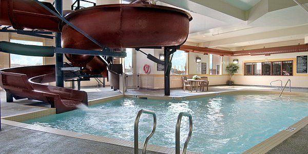 Airdrie hotel with waterslide