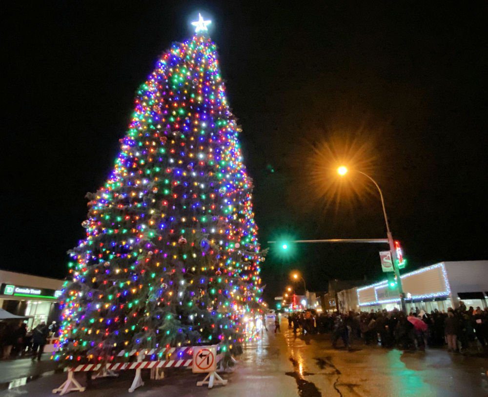 downtown Christmas tree 