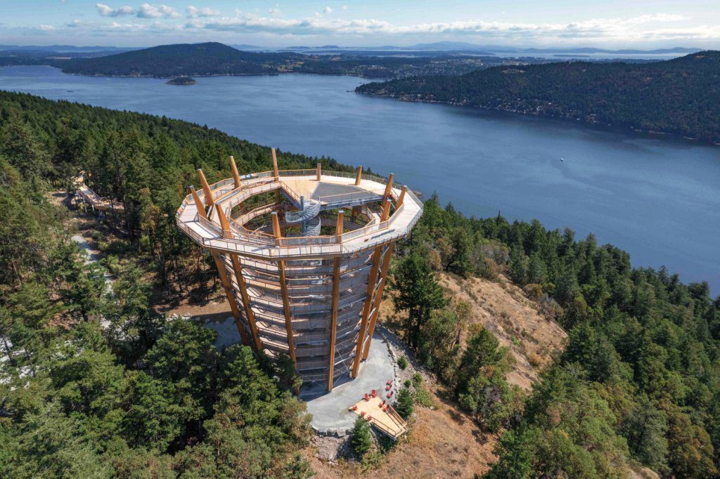 aerial view malahat sky walk