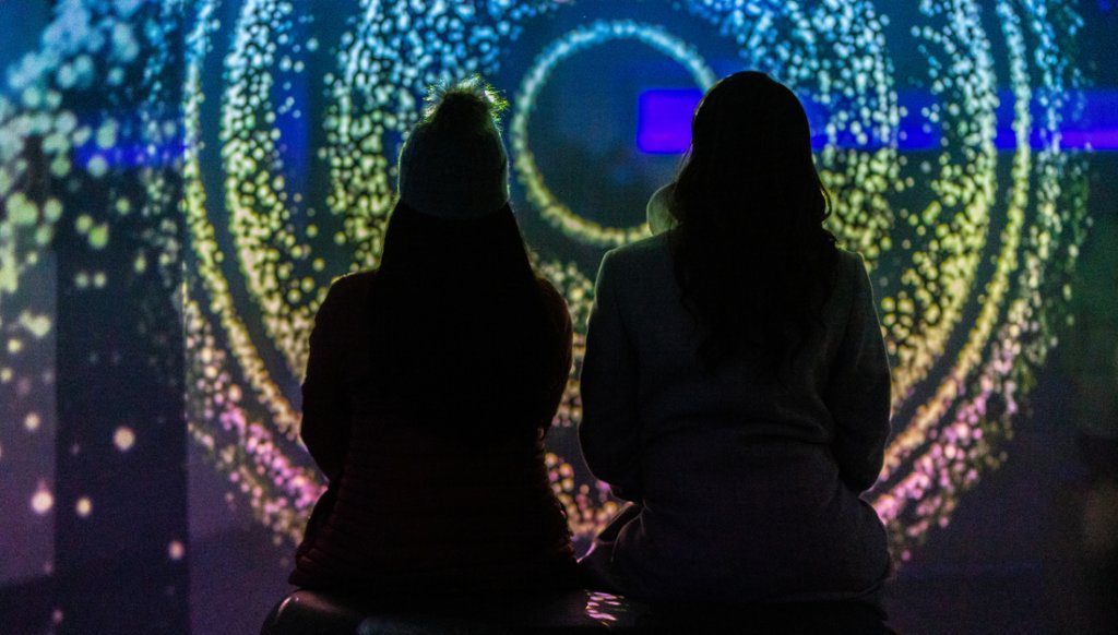 christmas lights banff