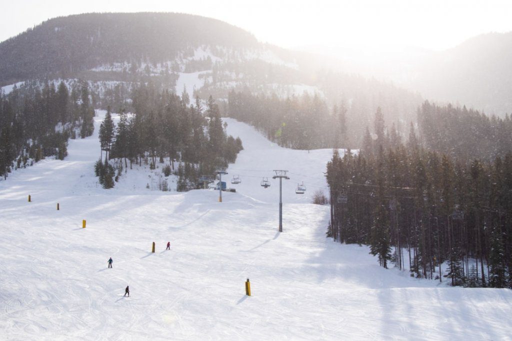 Beginner area panorama ski resort