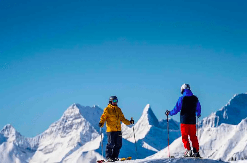 Banff Sunshine village spring skiing