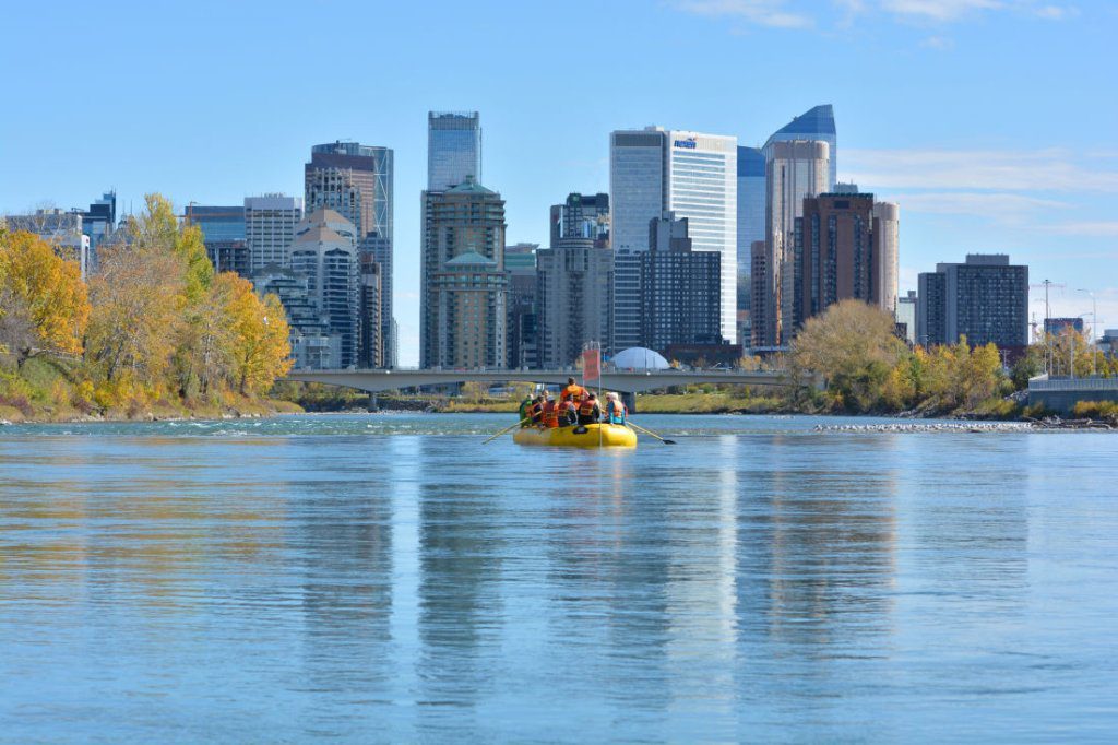 bow river downtown calgary