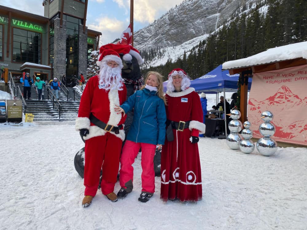 santa at Sunshine Village banff