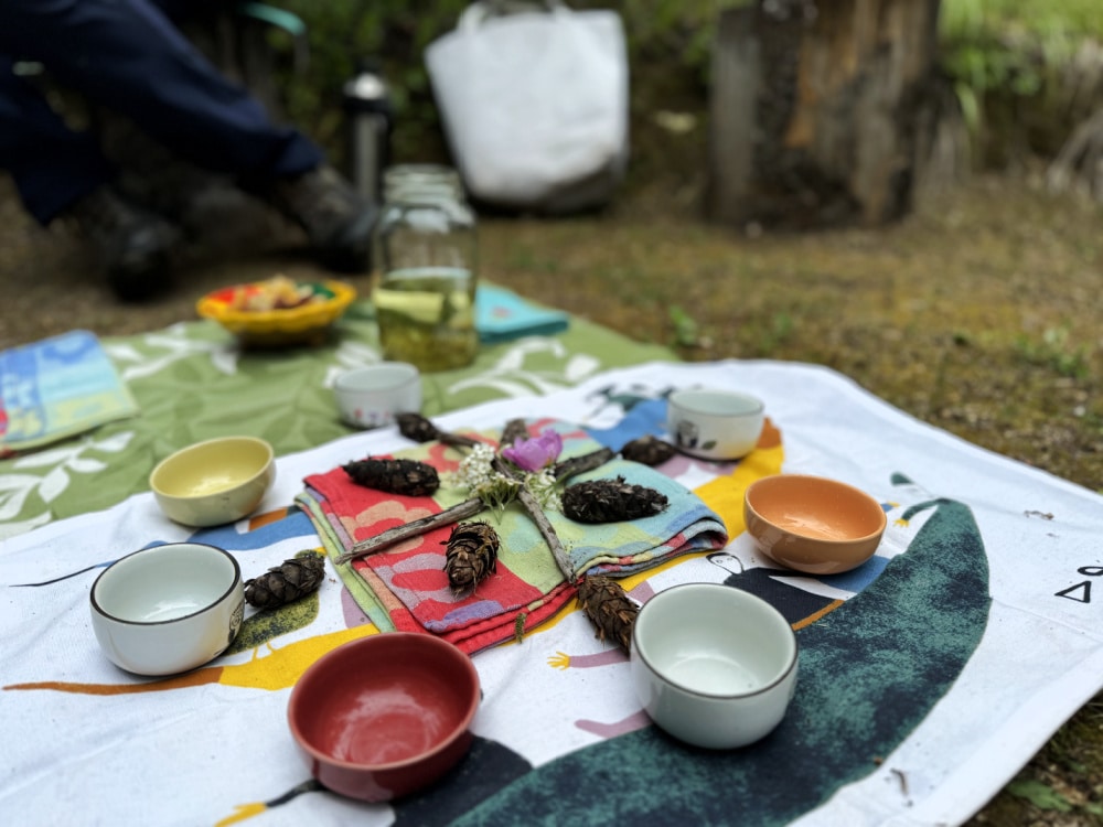 tea in the forest