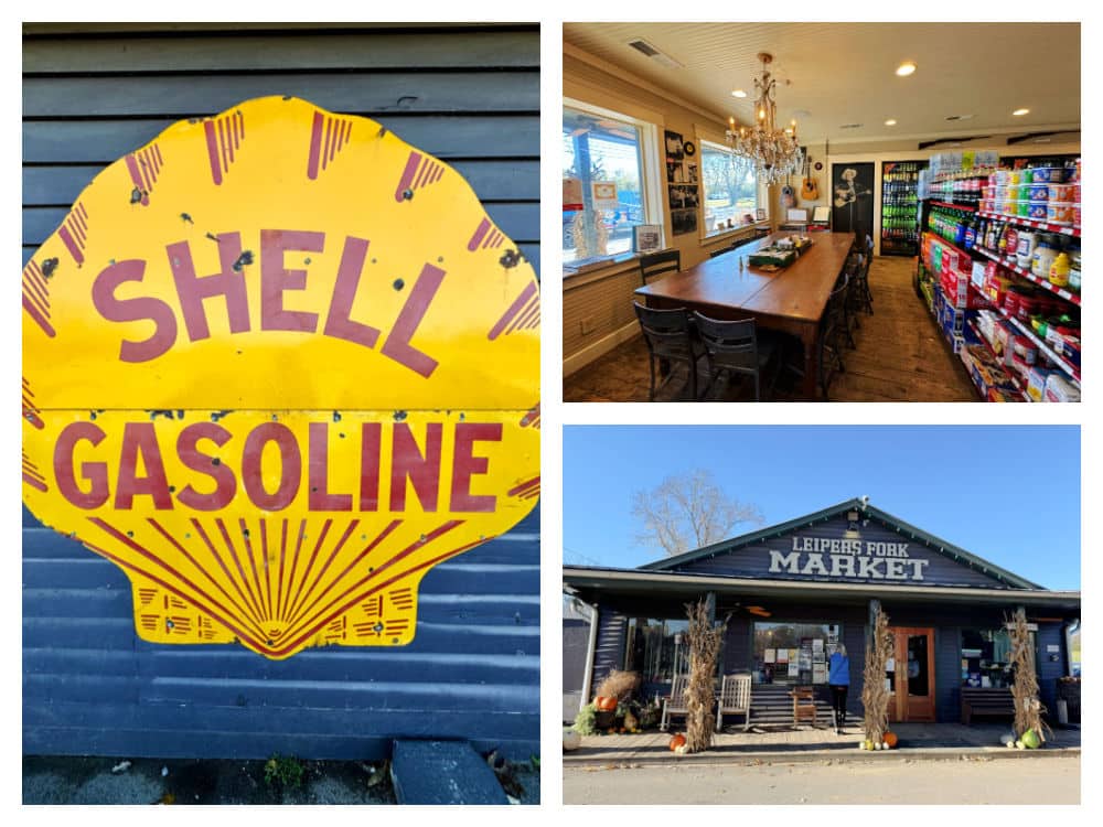 Leipers Fork market and gas station 