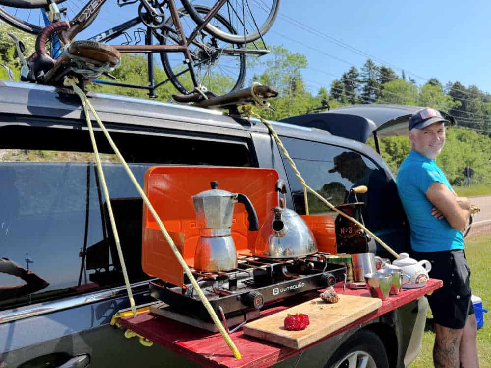 portable vehicle coffee station