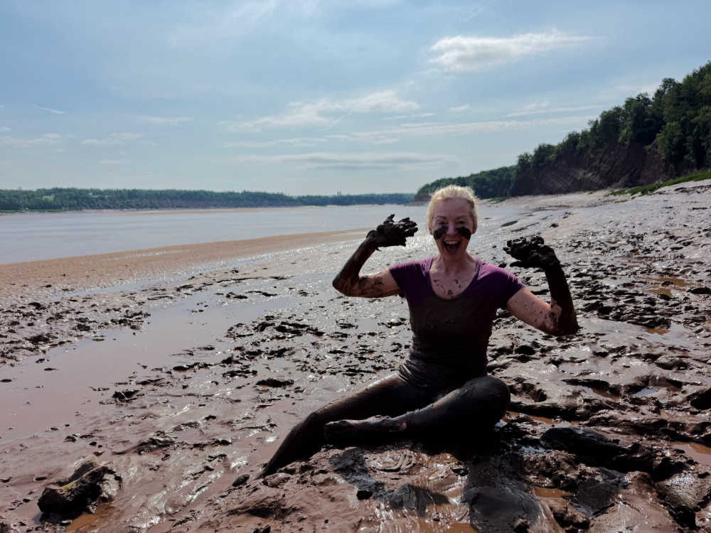 Mud sliding Nova Scotia